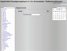 Tablet Screenshot of moodle.mechaniak.edu.pl